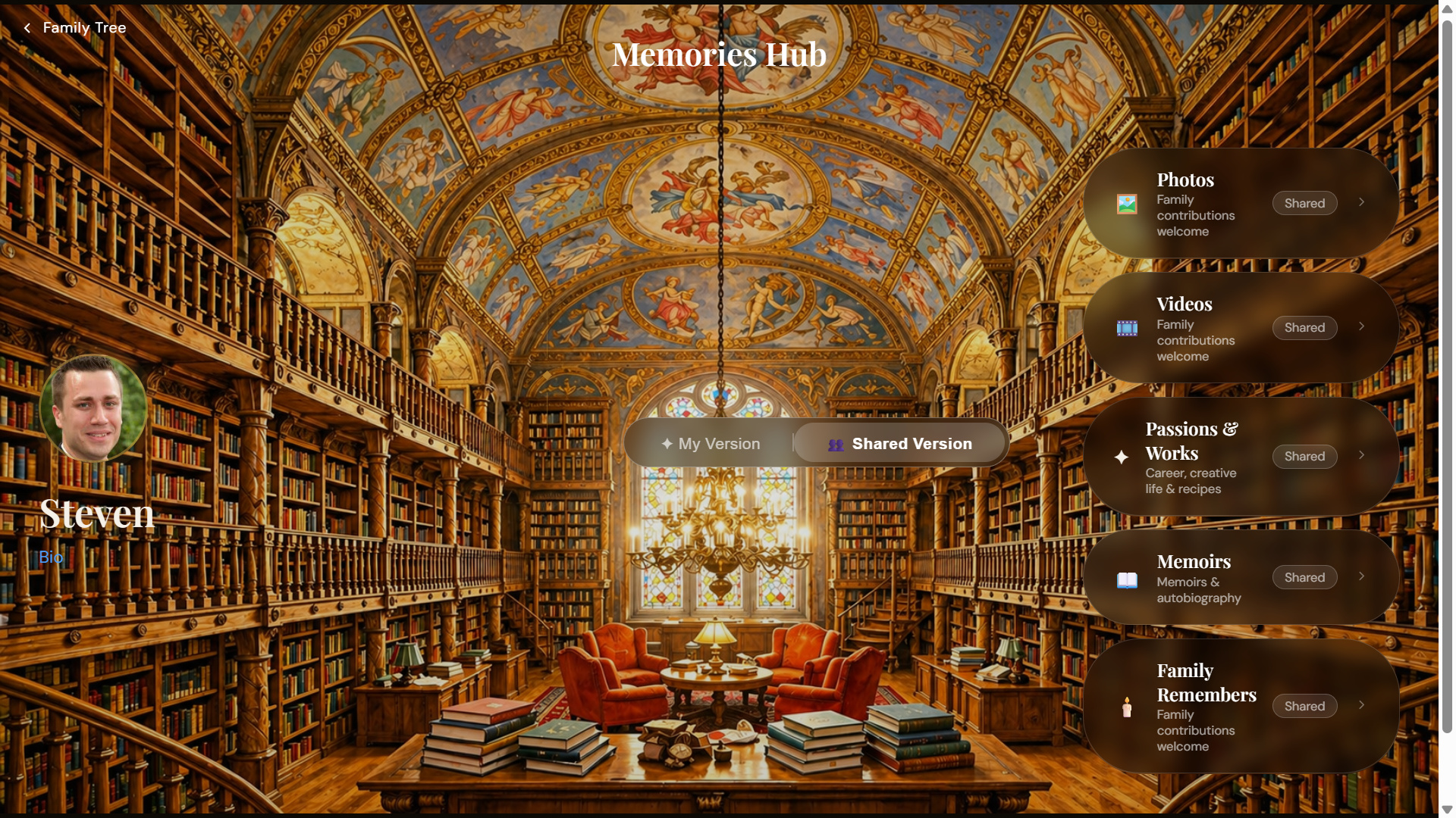 Memories hub